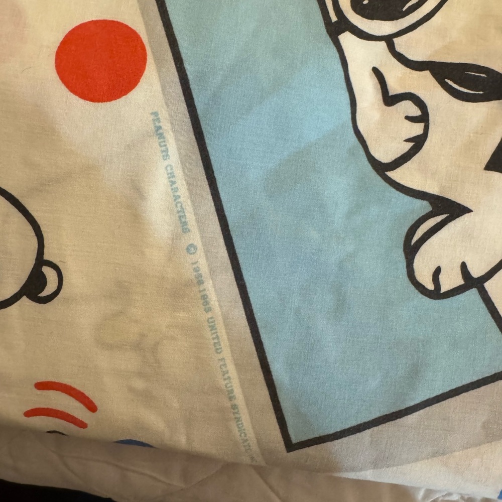 1960s vintage snoopy twin size sheet set - Picture 2 of 3